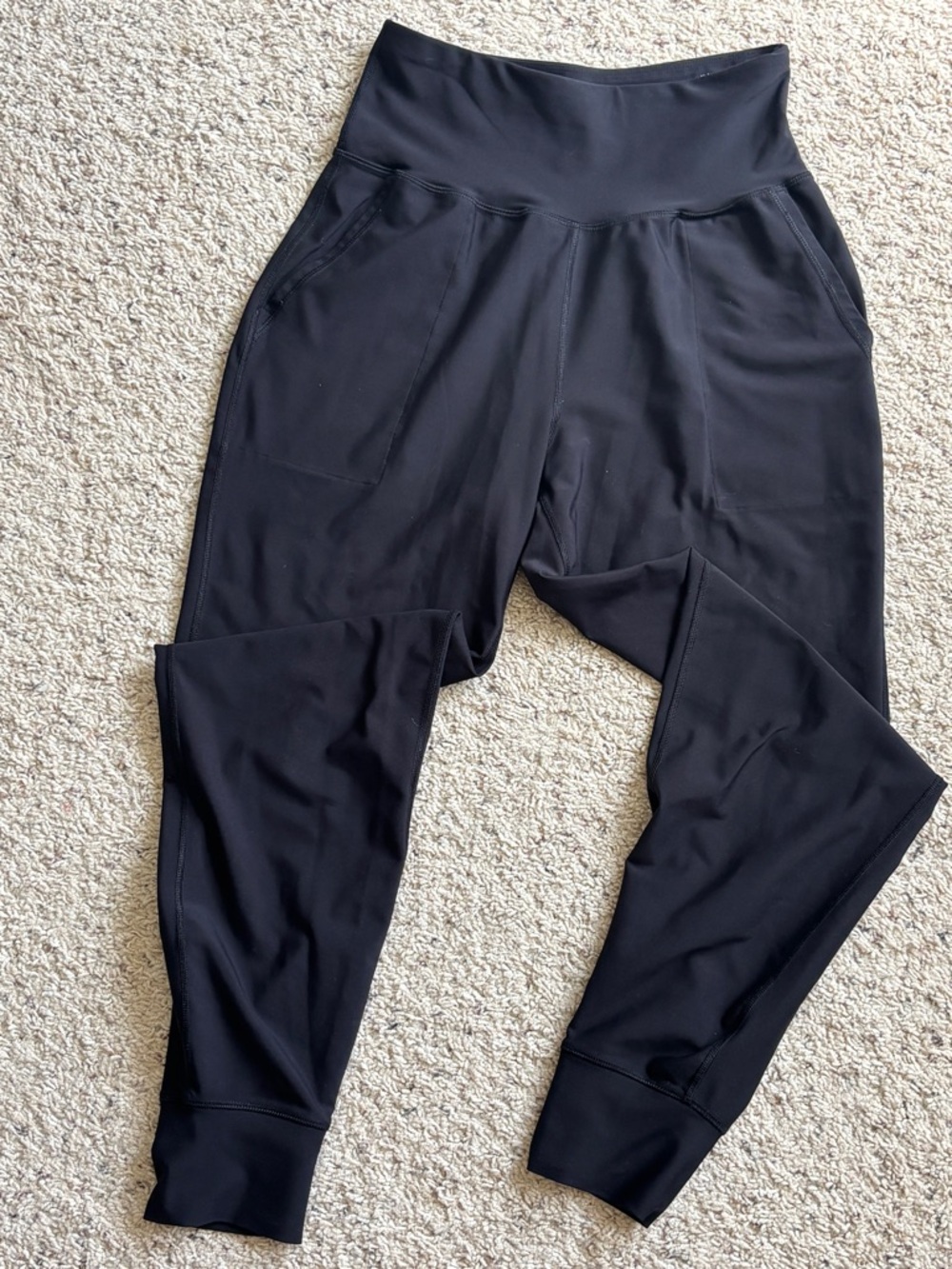Old Navy Black High-Rise PowerSoft Leggings Joggers Go Dry Women’s M
